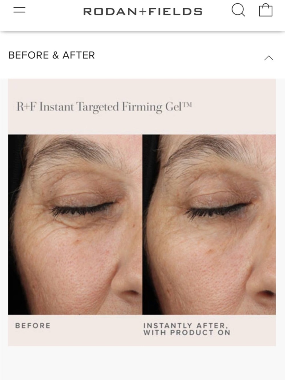 NWT Rodan + Fields R+F Instant Targeted Firming Gel 10 mL - Picture 9 of 17